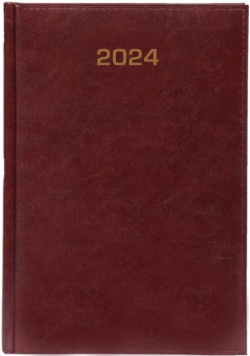 Kalendarz 2024 tygodniowy A4 Baladek bordo