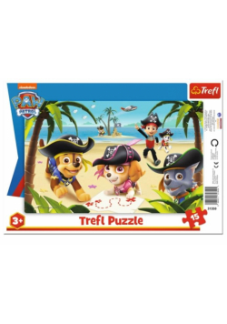 Puzzle ramkowe 15 Przyjaciele z Psiego Patr. TREFL