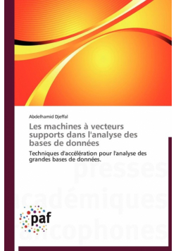 Les machines à vecteurs supports dans l'analyse des bases de données
