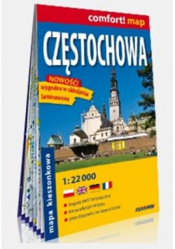 Comfort! map Częstochowa 1:22 000 mapa kieszonkowa