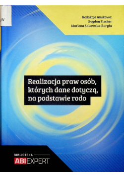 Realizacja Praw Osób Których Dane Dotyczą Na Podstawie rodo