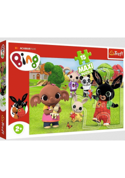 Puzzle 15 maxi Bing z przyjaciółmi TREFL