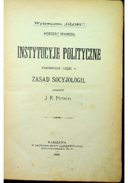 Instytucje polityczne  1890 r.