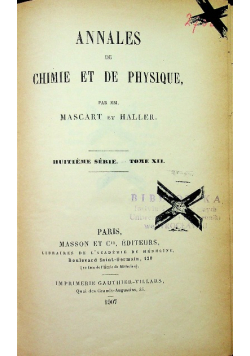 Annales de chimie et de physique Tome 12 1907 r.