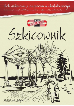 Szkicownik A4/100K 80g z papieru makulaturowego