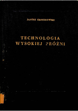 Technologia wysokiej próżni