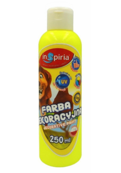 Farba dekoracyjna fluorescencyjna żółta 250ml