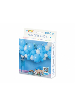 Girlanda balonowa DIY Baby Blue 65 balonów + taśma