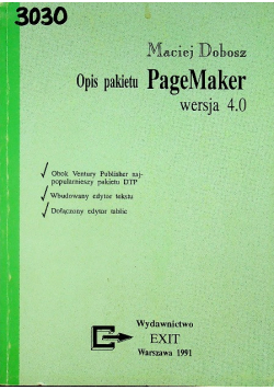 Opis pakietu PageMaker wersja 4.0