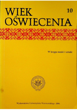 Wiek oświecenia tom 10