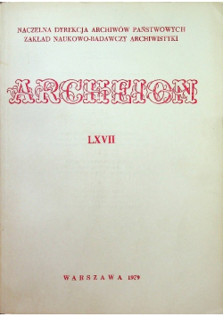 Archeion LXVII