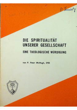 Die spiritualitat unserer gesellschaft