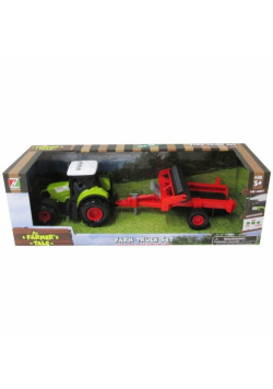 Traktor z przyczepą z dźwiękiem i światłem