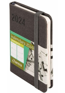 Kalendarz 2024 Awangarda A7 TDW grafitowy