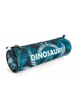 Piórnik rolka Dino zielony