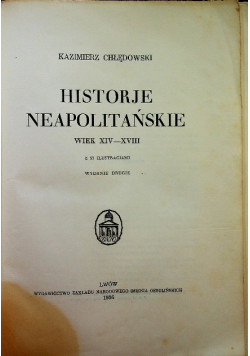 Historje Neapolitańskie 1936 r.