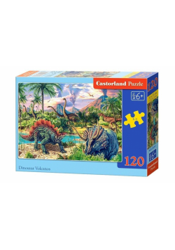 Puzzle 120 Dinosaur Volcanos CASTOR