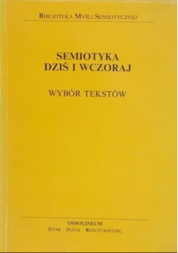 Semiotyka dziś i wczoraj