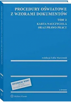Procedury oświatowe z wzorami dokumentów Tom 2