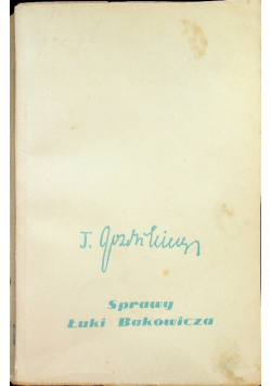 Sprawy Łuki Bakowicza