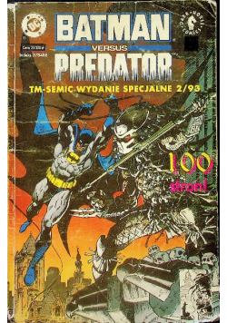 Batman versus Predator Wydanie Specjalne Nr 2 / 1993