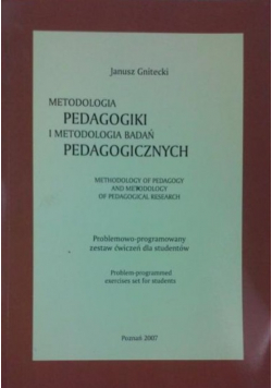 Metodologia pedagogiki i metodologia badań pedagogicznych