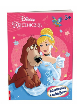 Disney Księżniczka. Kolorowanka z naklejkami