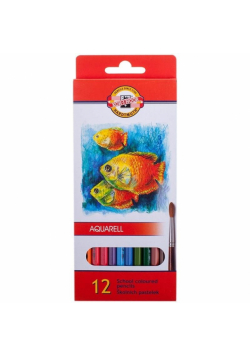 Kredki akwarelowe 3716/K 12 kolorów MIX