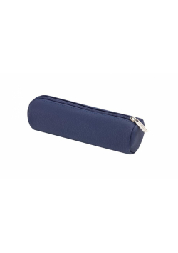 Piórnik kosmetyczka okrągły Blue