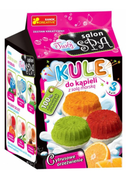 Kule do kąpieli z solą morską. Cytrus. orzeźwienie