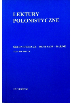 Lektury polonistyczne Tom I