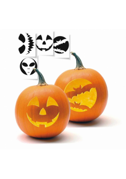 Szablony do dyni halloweenowej 10szt.