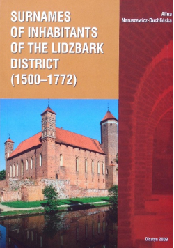 Surnames of Inhabitants of the Lidzbark District Poland