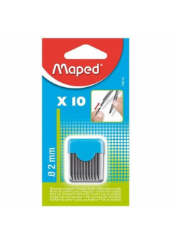 Wkłady do cyrkli - grafit 2 mm 10 sztuk MAPED