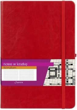 Notes A4 Kratka Formalizm Czerwony ANTRA