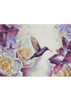 Diamentowa mozaika - Tajemniczy ogród 30x40cm