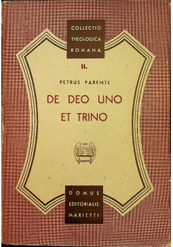 De deo uno et trino 1938 r.