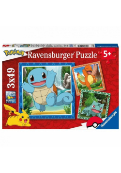 Puzzle dla dzieci 3x49 Pokemony