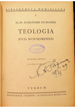 Teologia życia wewnętrznego  1947 r .