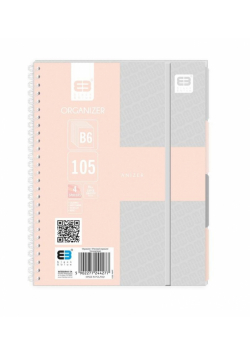 Notatnik organizer B6/105K z przekł. BB pastel mix