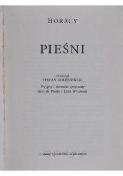 Horacy - Pieśni