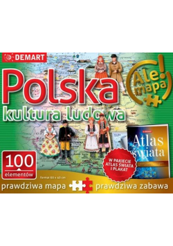 Puzzle: Polska-kultura ludowa+atlas