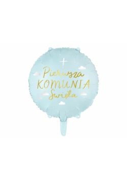 Balon foliowy Komunia Święta 45cm
