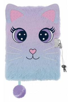 Pamiętnik z kłódką 3D włochacz MY LITTLE FRIEND CAT A5, 96 kartek