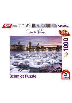 Puzzle PQ 1000 Christian Ringer Praskie łabędzie