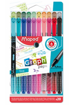 Cienkopis Graph Peps Deco 20 kolorów MAPED