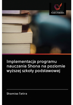 Implementacja programu nauczania Shona na poziomie wyższej szkoły podstawowej