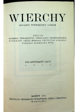 Rocznik Wierchy 1953