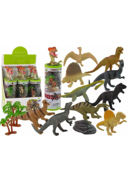 Zestaw dinozaurów w tubie 12szt
