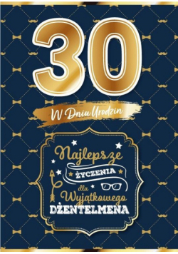 Karnet Urodziny 30 dla niego